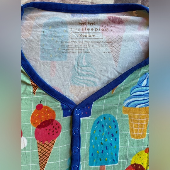 Little Sleepies women’s PJ top” rainbow sprinkles” - Picture 6 of 6